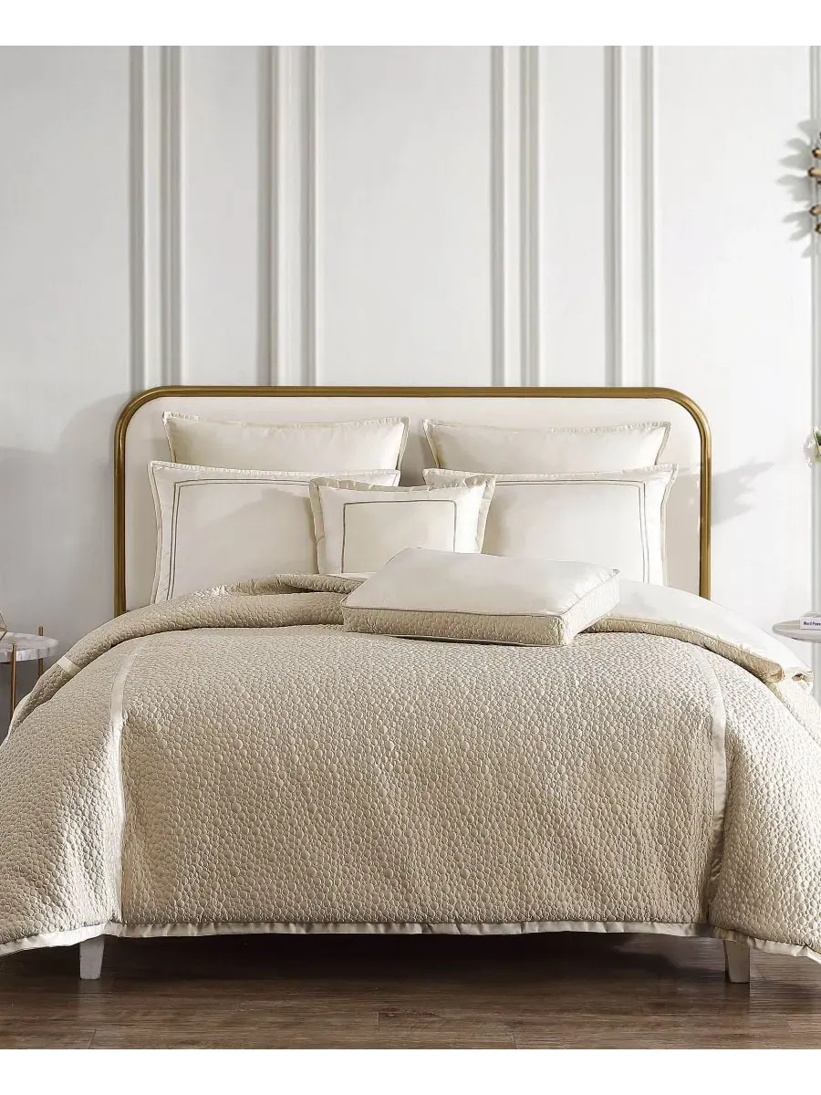 Комплект стеганого покрывала Rings Reversible, 7 предметов, Queen Riverbrook Home