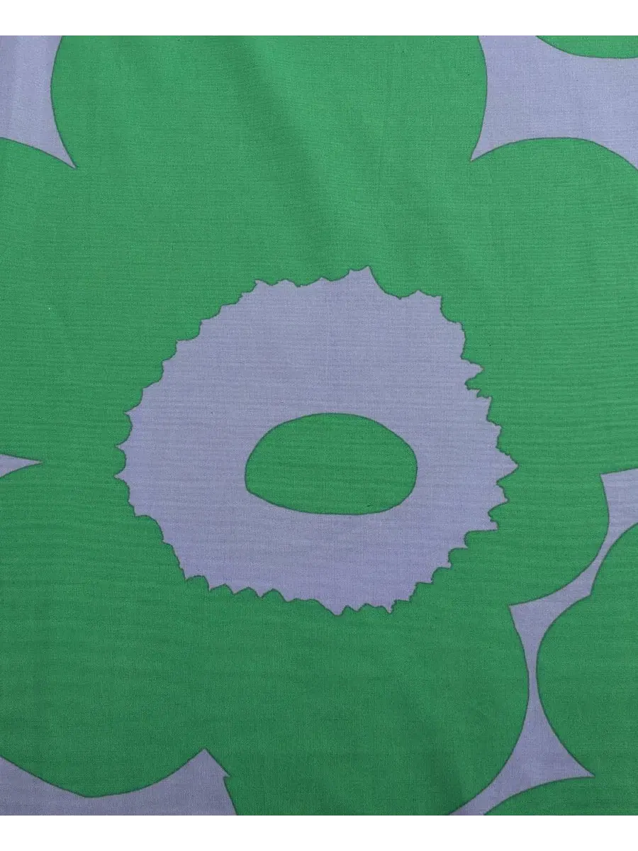 Комплект стеганого одеяла Unikko Cotton, 3 предмета, Full/Queen Marimekko — изображение 5 из 7, зеленый синий