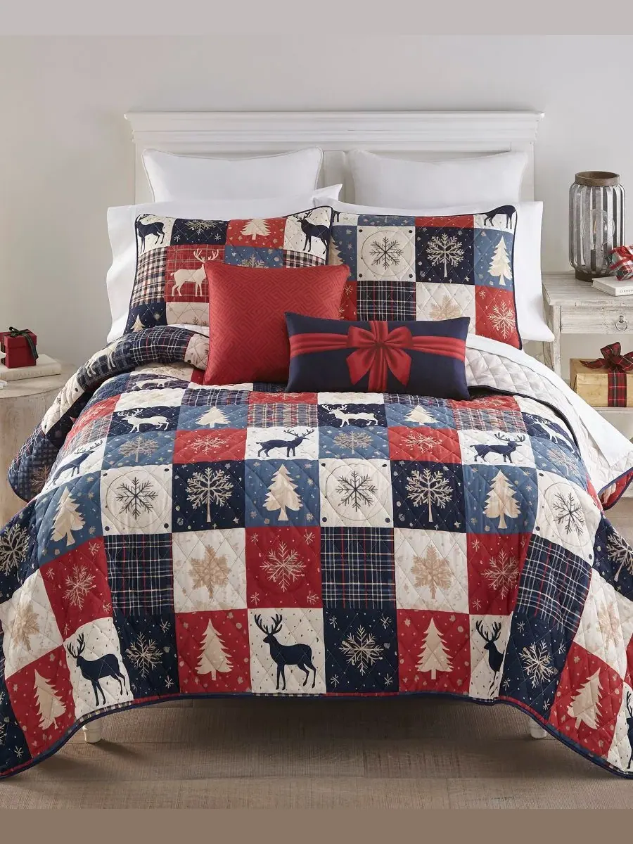 Комплект одеял Noel Patch, 3 предмета, King Your Lifestyle — красный