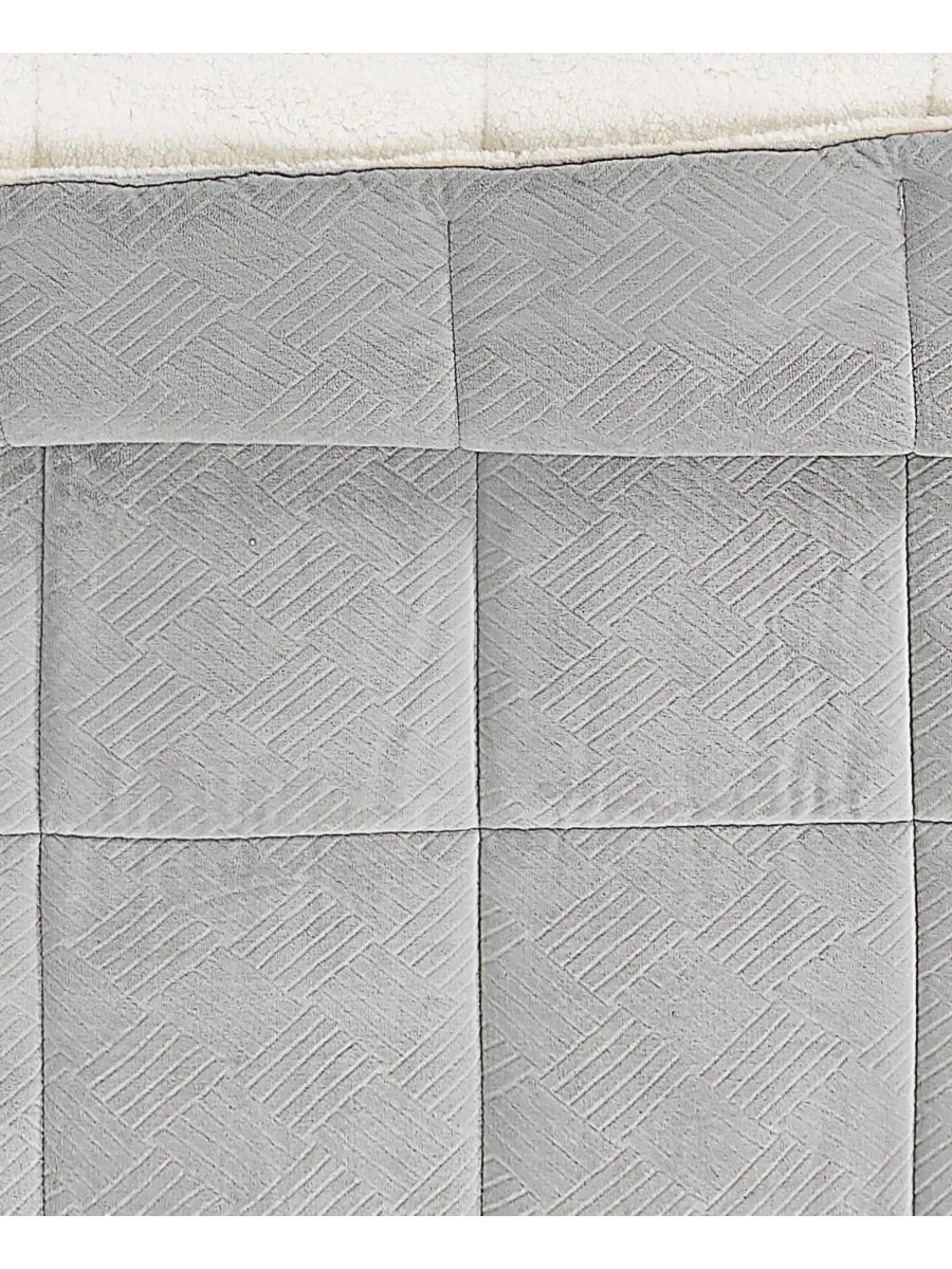 Комплект постельного белья Basket Carved Softness, 2 предмета, размер Twin/Twin XL Truly Soft — изображение 5 из 5, серый
