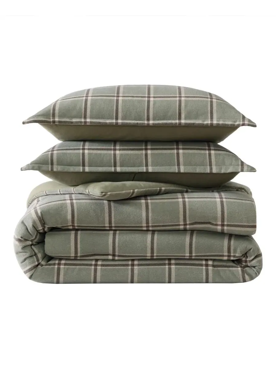 Комплект стеганого фланелевого одеяла Alpine Plaid, 3 предмета, Full/Queen Eddie Bauer — изображение 6 из 7