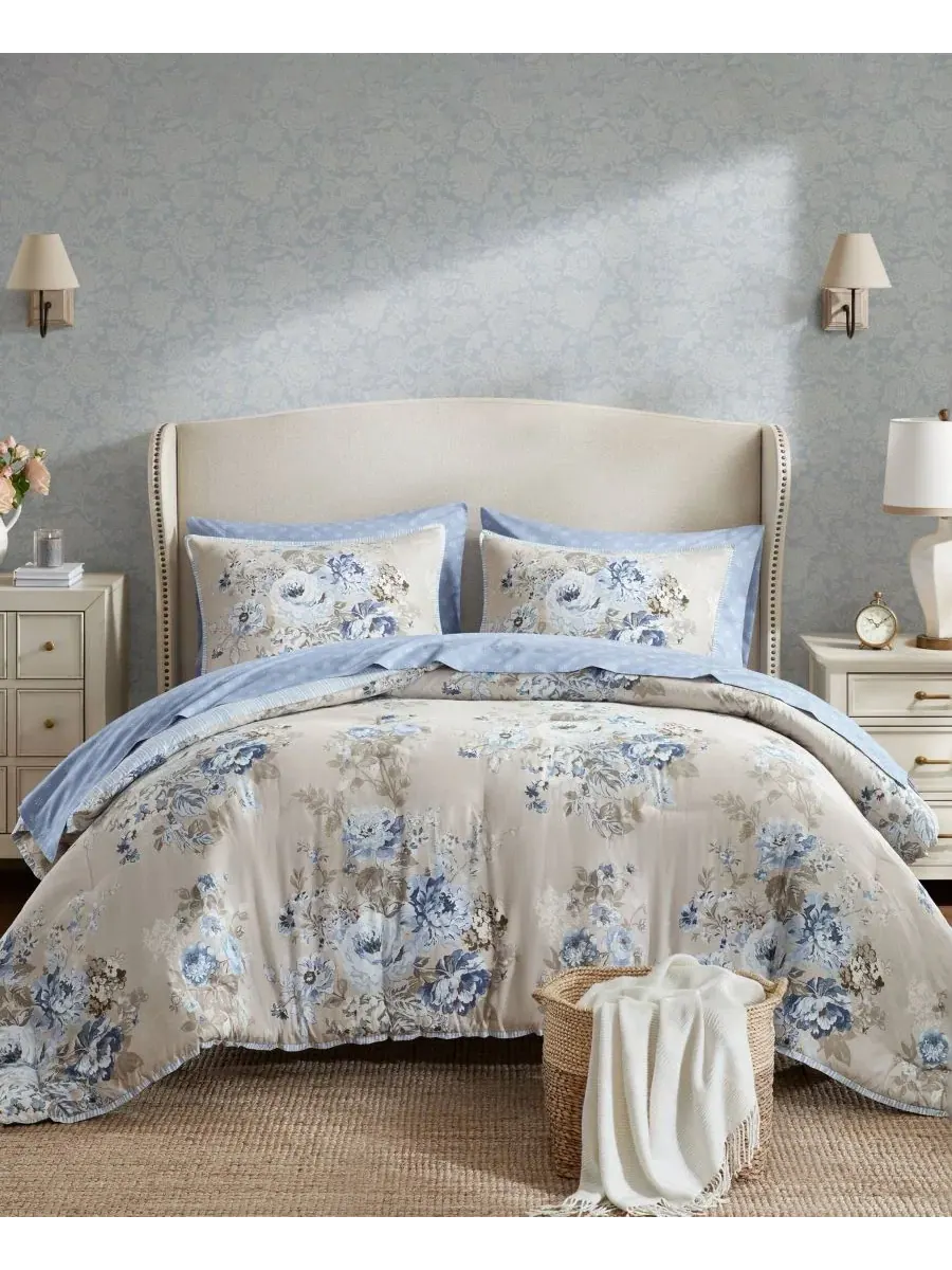 Комплект постельного белья Heather Vintage Floral из 7 предметов, размер King Madison Park