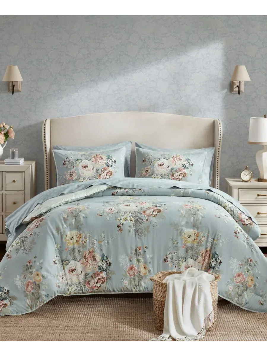 Комплект постельного белья Heather Vintage Floral из 7 предметов, размер King Madison Park
