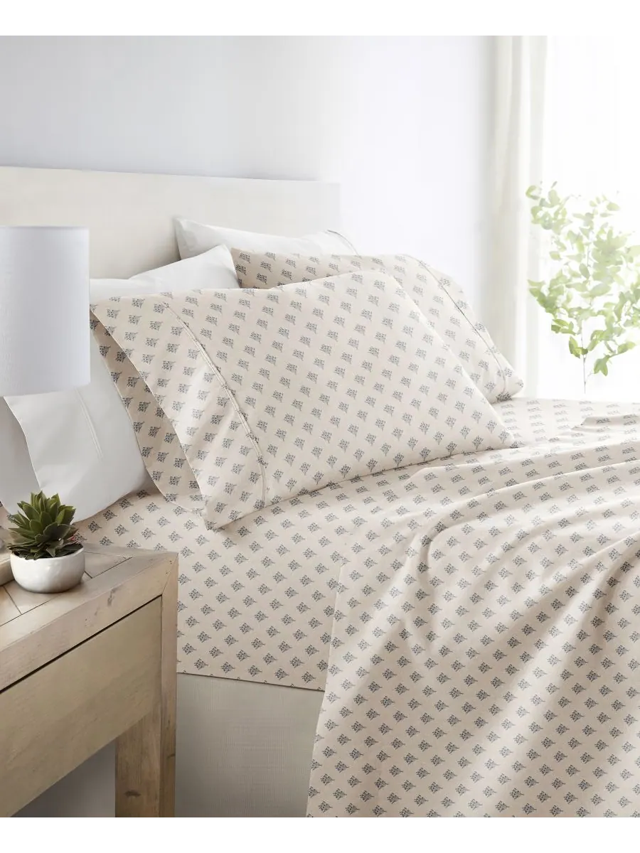 Комплект постельного белья Delicate Details из 3 предметов, размер Twin ienjoy Home — изображение 4 из 4, серый