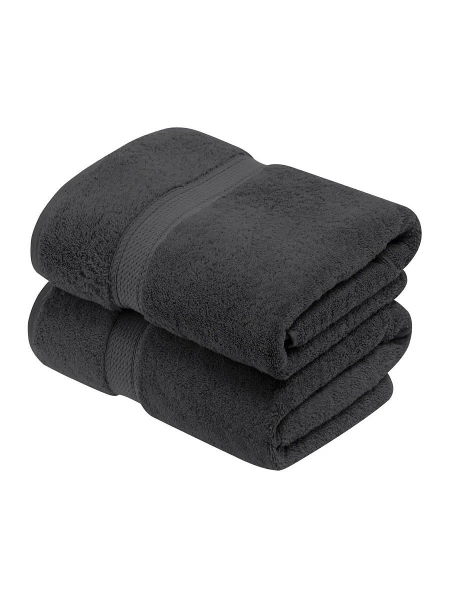 Набор из 2 банных полотенец из 100% египетского хлопка Superior, Charcoal, 2 piece set