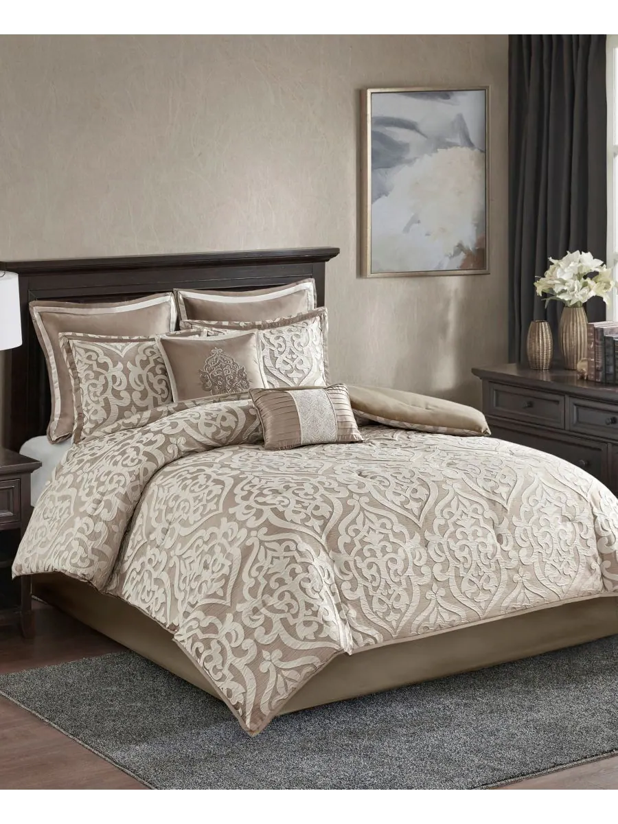 Комплект постельного белья Odette Jacquard, 8 предметов, размер Queen Madison Park