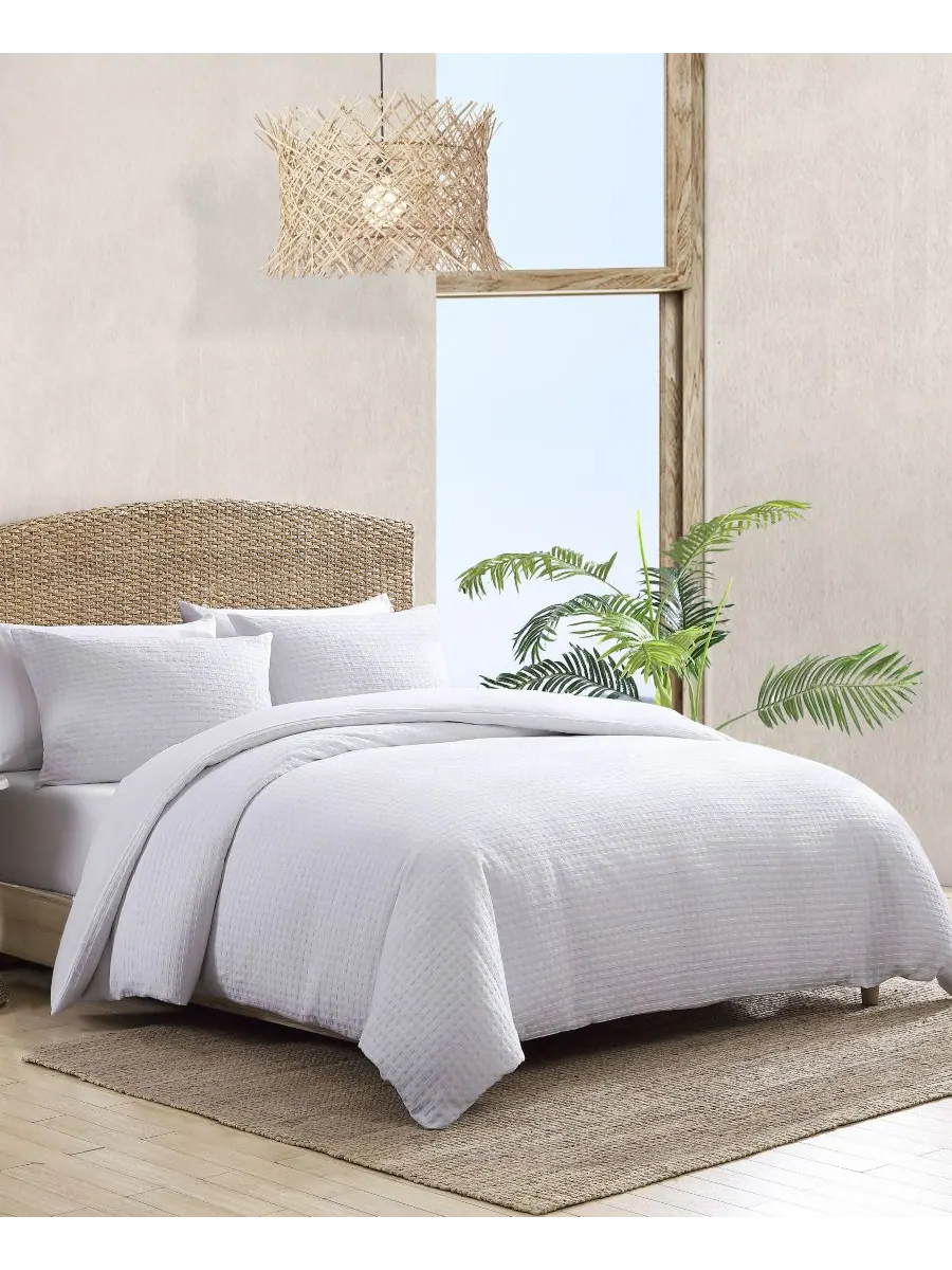 Комплект постельного белья «Корзинка» из 4 предметов, размер King Tommy Bahama Home — изображение 2 из 10, белый
