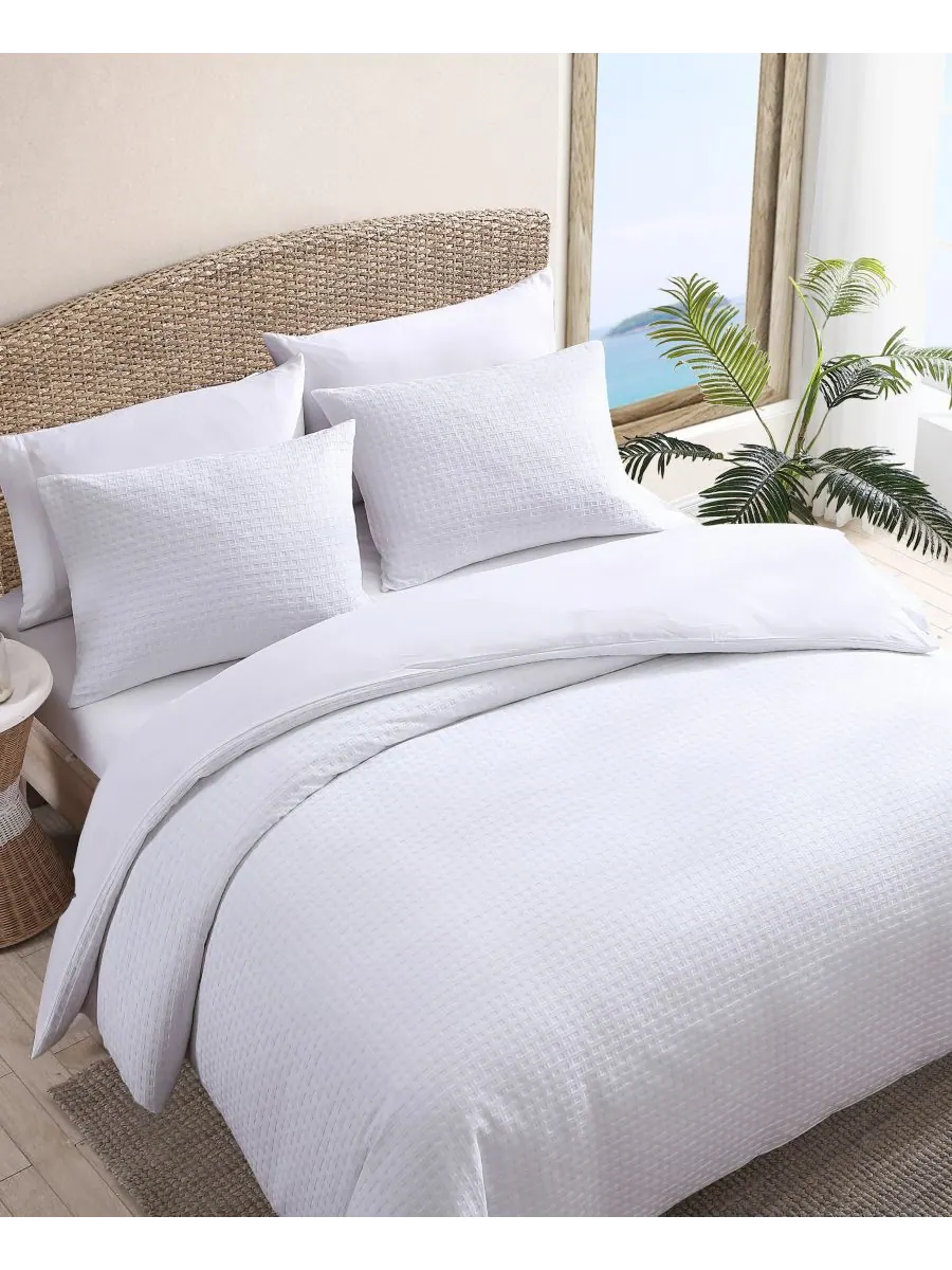 Комплект постельного белья «Корзинка» из 4 предметов, размер King Tommy Bahama Home — изображение 3 из 10, белый