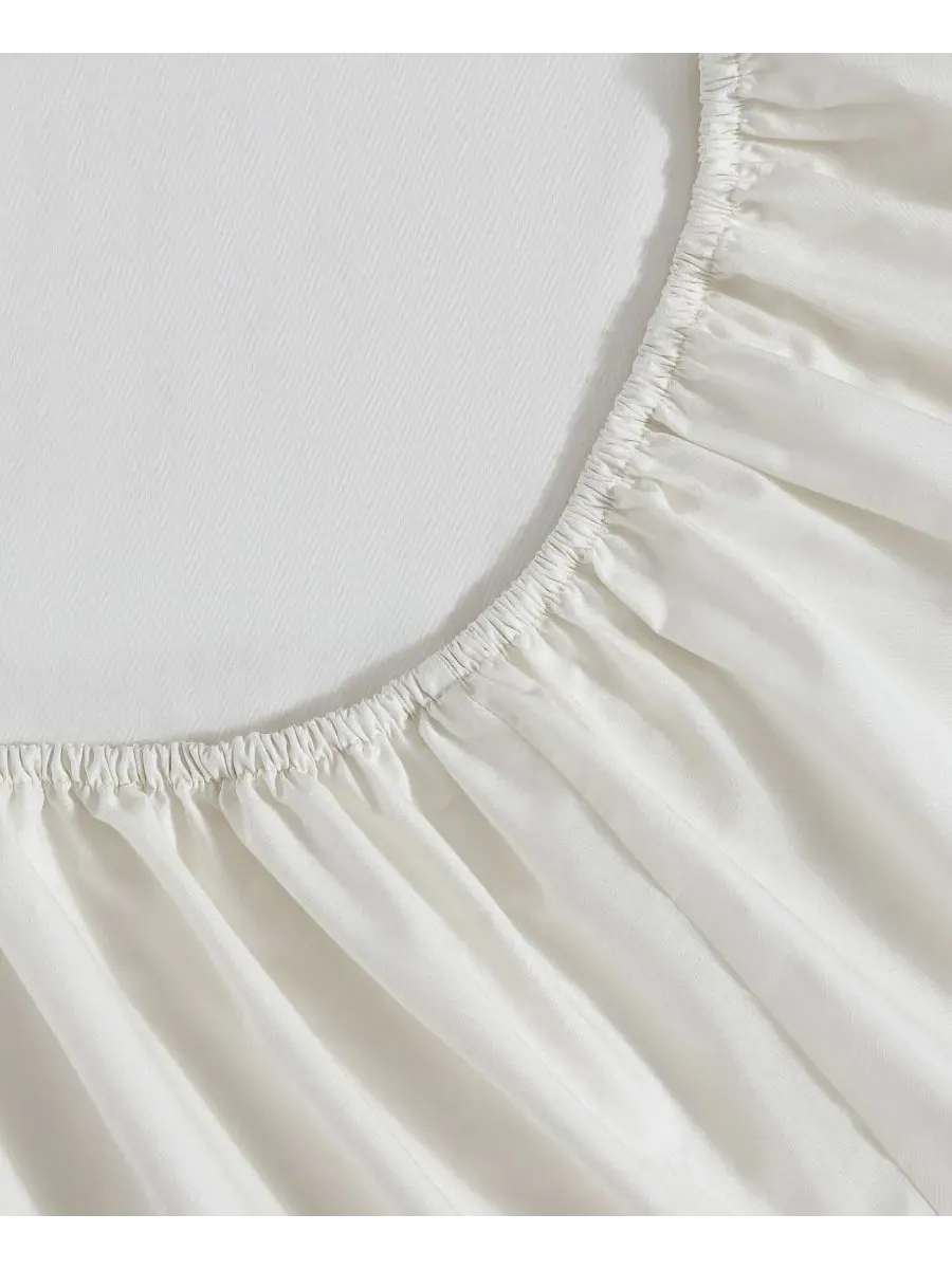 Комплект постельного белья из однотонного хлопка Cool Comfort Vera Wang, белый, размер Queen — изображение 6 из 6