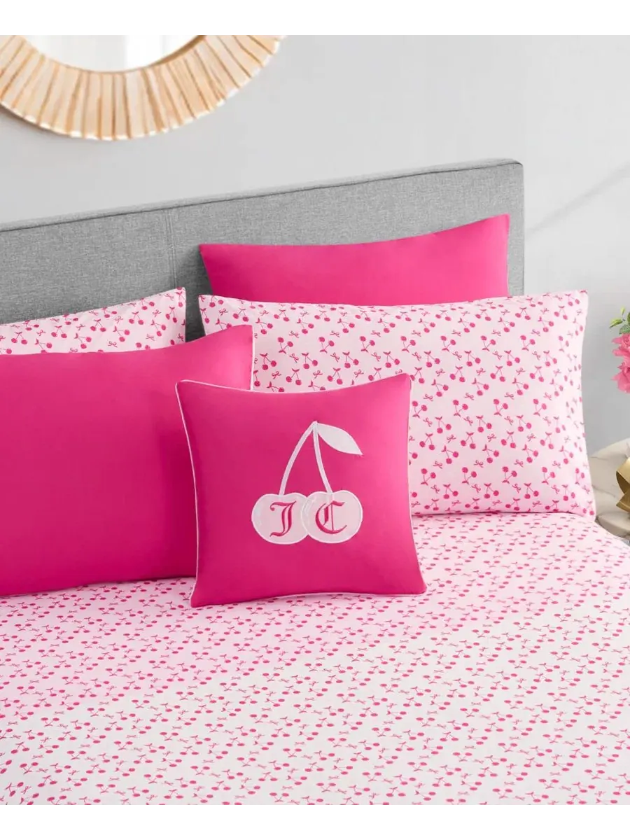 Комплект постельного белья 8 предметов Bed in a Bag Juicy Couture — изображение 5 из 13, светлый розовый