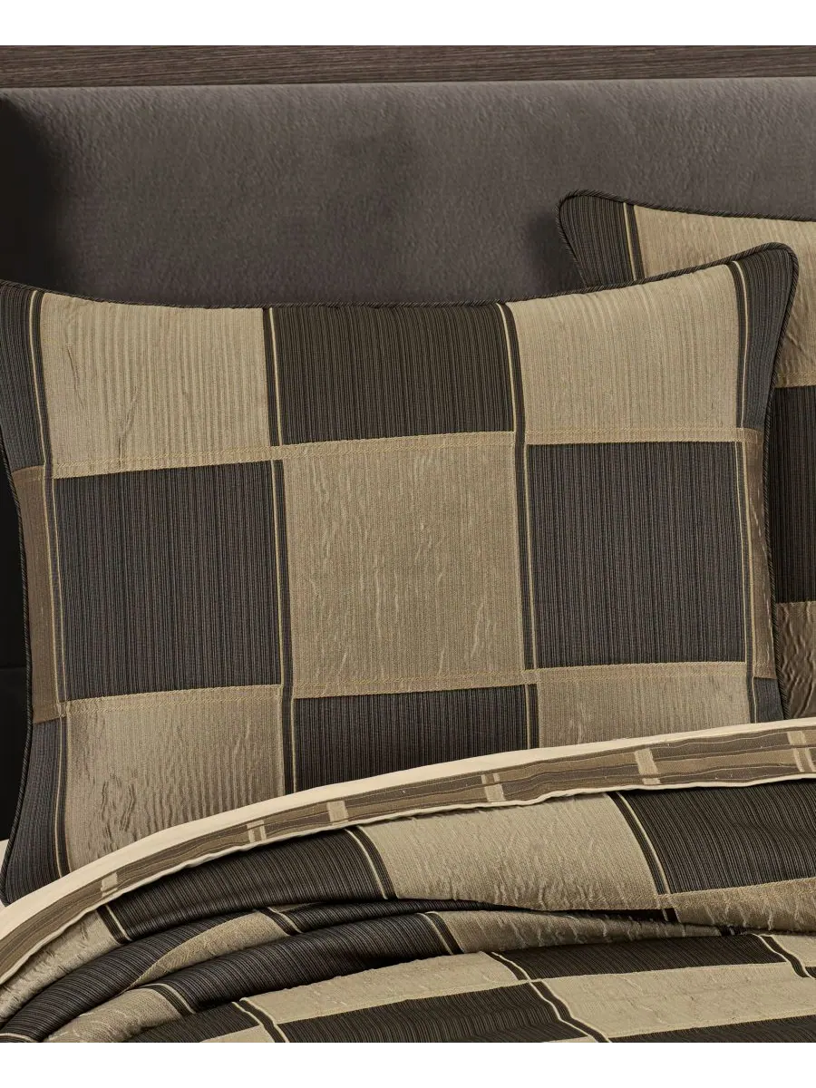 Комплект постельного белья brando из 4 предметов, размер california king. J Queen New York — изображение 2 из 6, золотистый