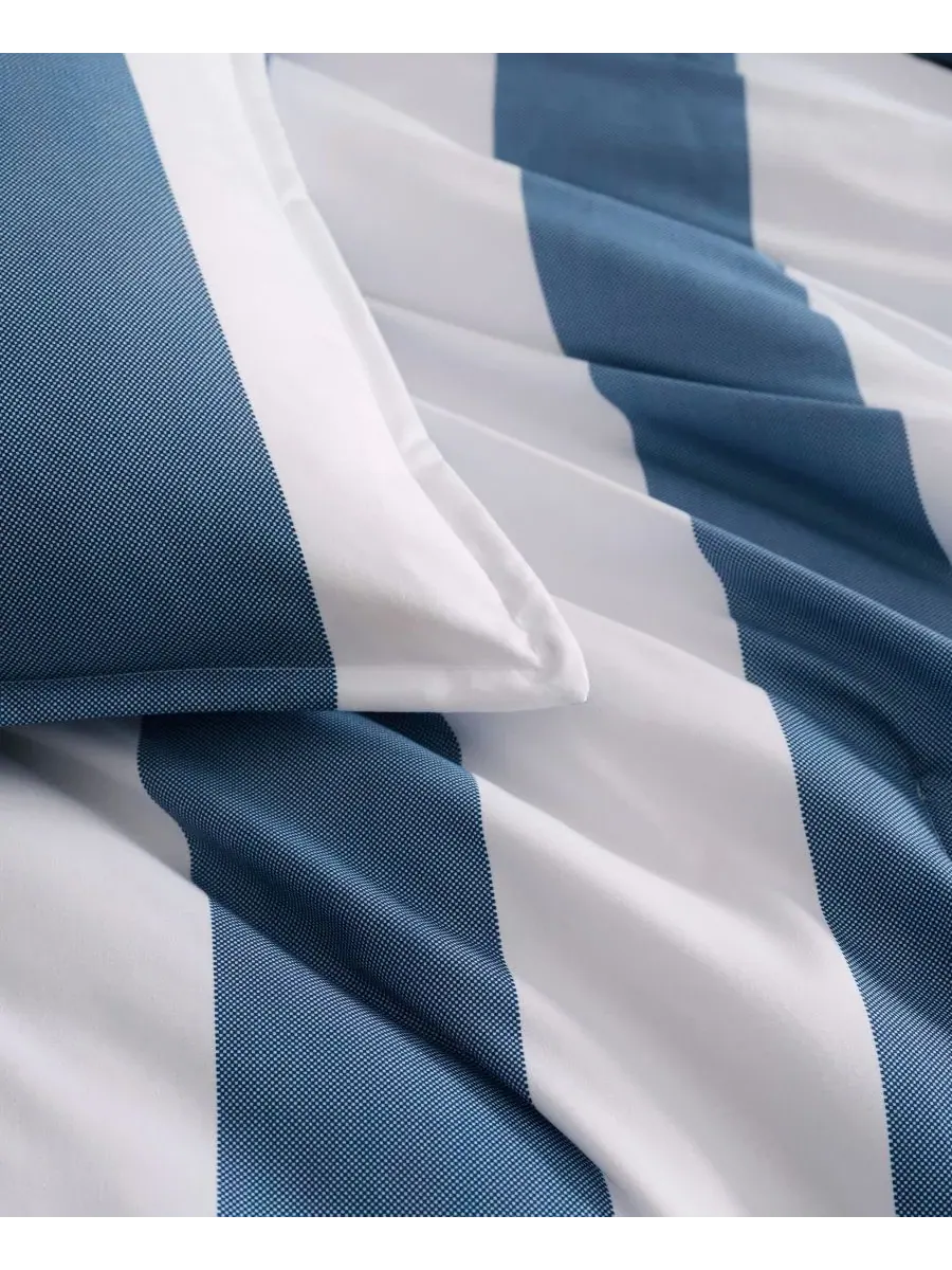 Комплект стеганого одеяла Berkeley Stripe, 3 предмета, Queen Tommy Hilfiger — изображение 4 из 7, белый глубокий синий
