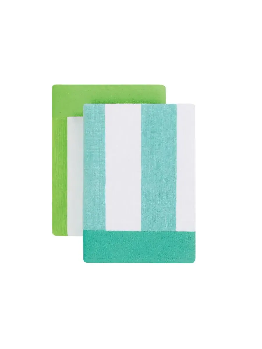 Набор пляжных полотенец Cotton Cabana Stripe Jacquard Beach Towels, 91x183 см Oceanfront Resort