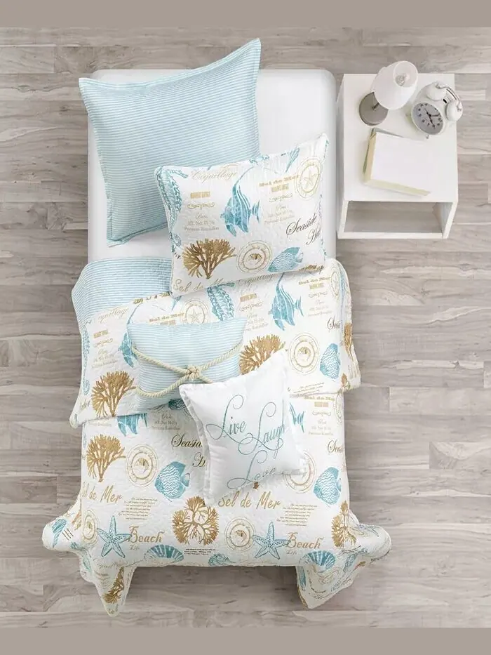 Harbour Life 7 шт. Наборы одеял Lush Décor — изображение 5 из 5, синий