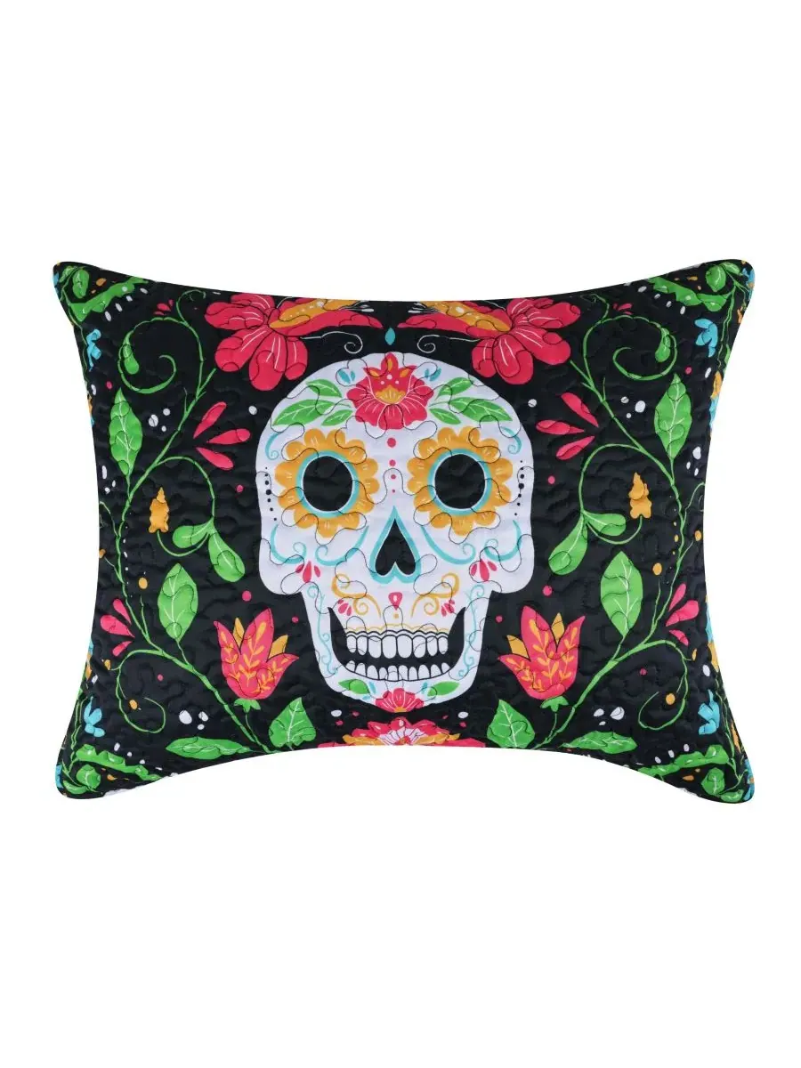 Наволочка для подушки с принтом Day of the Dead Greenland Home Fashions — изображение 1 из 4, мульти