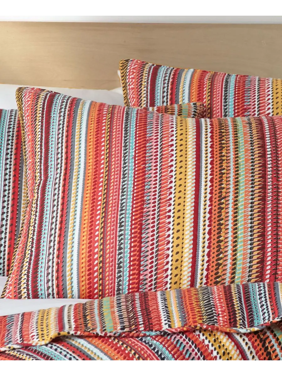 Комплект постельного белья Uluru Stripe из 3 предметов, размер Full/Queen Levtex — изображение 3 из 3, мульти