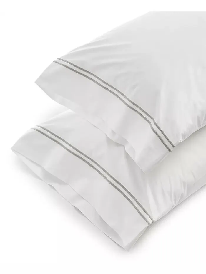 Простыни Grand Hotel Cotton, Королева SFERRA — изображение 1 из 2, белый/серебристый