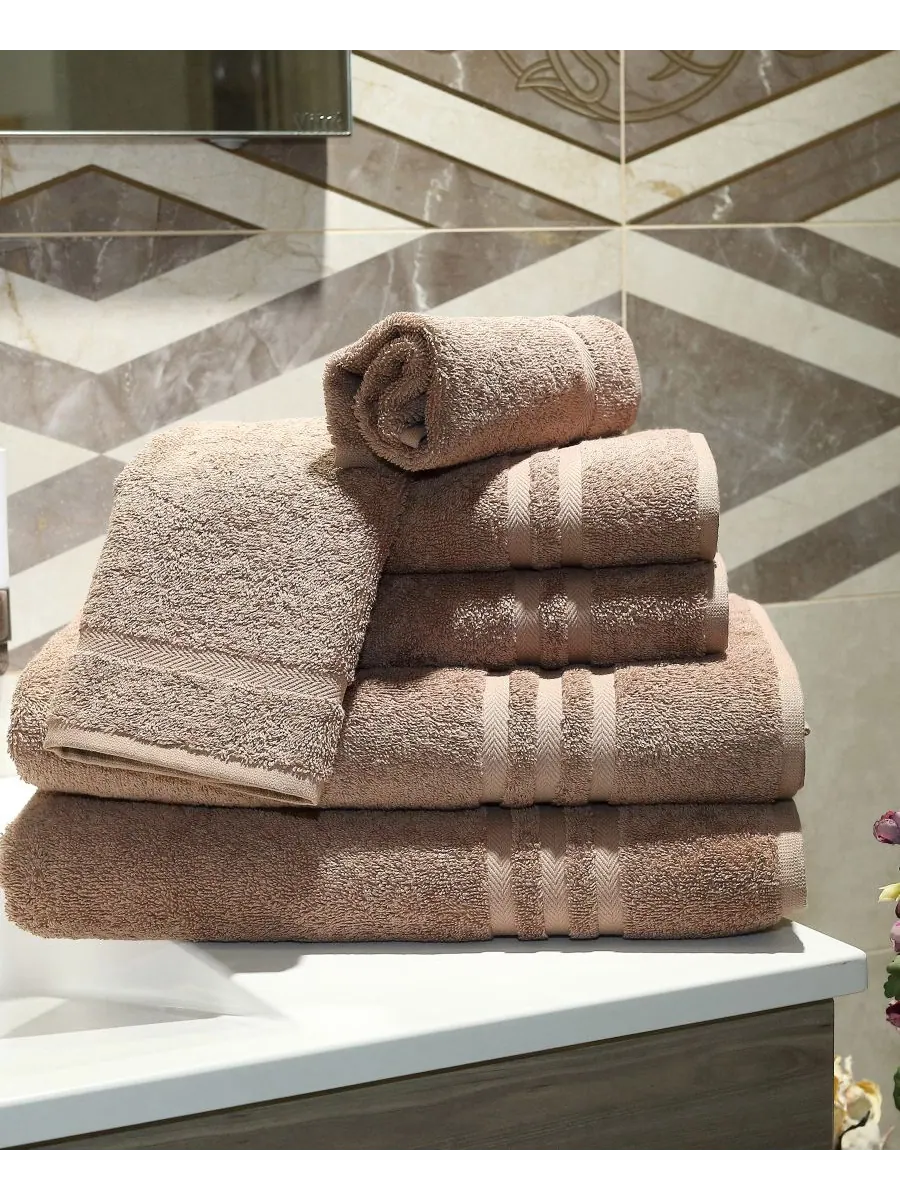 Набор полотенец denzi из 6 предметов. Linum Home