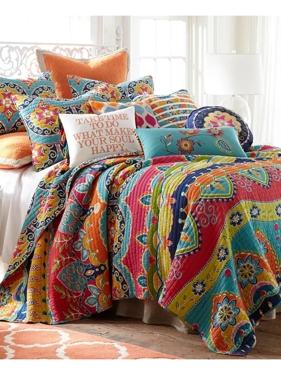 Комплект постельного белья Amelie Boho Vibrant из 3 предметов, размер Full/Queen Levtex — изображение 1 из 2, мульти