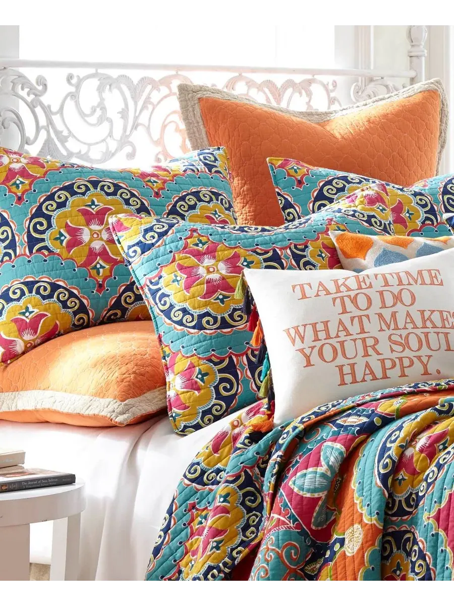 Комплект постельного белья Amelie Boho Vibrant из 3 предметов, размер Full/Queen Levtex — изображение 2 из 2, мульти