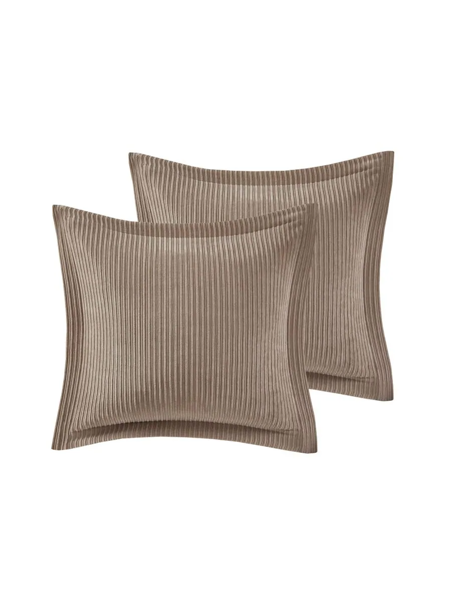 Комплект постельного белья Grace Jacquard Geometric, 9 предметов, размер Queen Madison Park — изображение 2 из 10, тауп