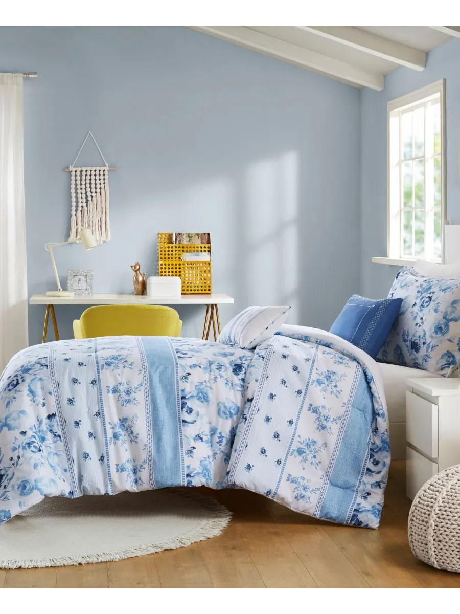 Комплект постельного белья Christa Floral Striped из 4 предметов, размер Twin/Twin XL Intelligent — изображение 3 из 10