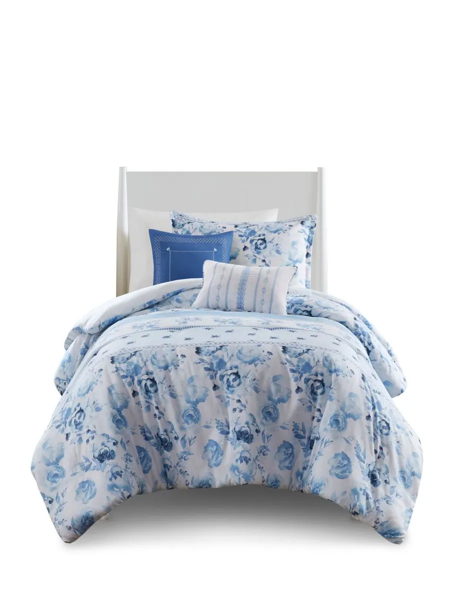 Комплект постельного белья Christa Floral Striped из 4 предметов, размер Twin/Twin XL Intelligent — изображение 4 из 10