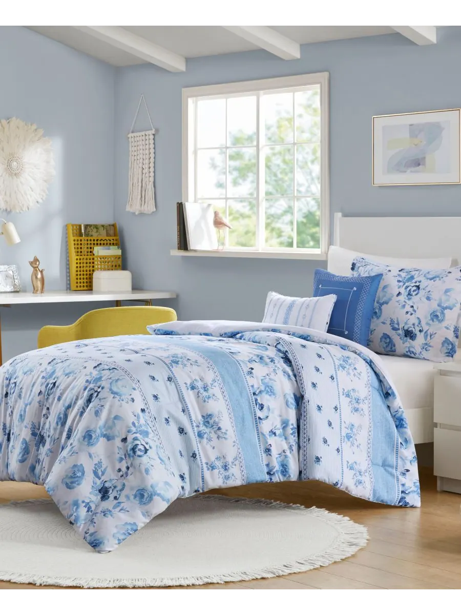 Комплект постельного белья Christa Floral Striped из 4 предметов, размер Twin/Twin XL Intelligent — изображение 10 из 10