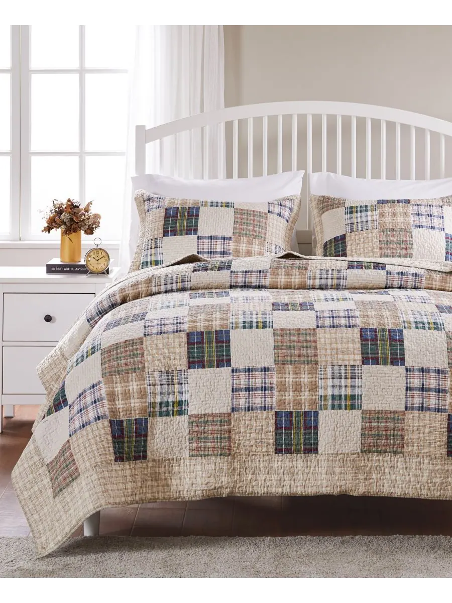 Комплект постельного белья Oxford из 3 предметов, размер King Greenland Home Fashions — изображение 2 из 4, мульти