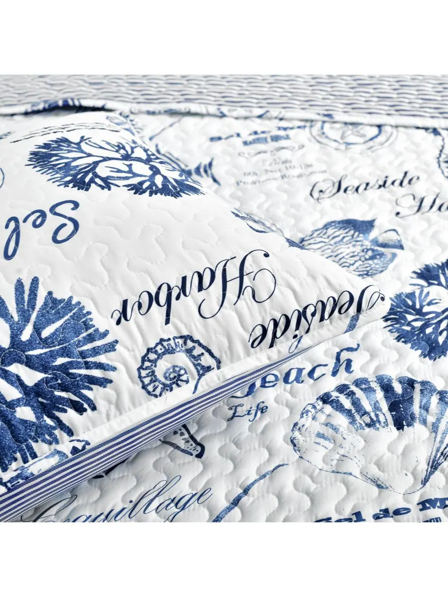 Комплект постельного белья Harbor Life из 7 предметов, размер Full/Queen Lush Decor — изображение 6 из 8, синий