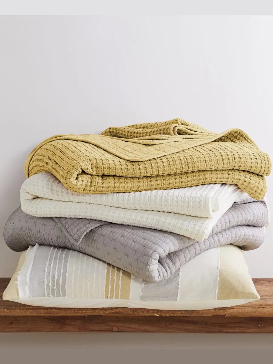 Комплект постельного белья Santander Tex tured, 2 предмета, размер Twin/Twin XL Levtex — изображение 2 из 5, охристый