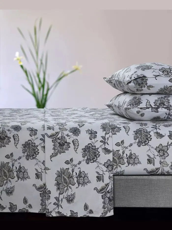 Набор простыней из фланели с очень глубокими карманами Ayana Floral, 170 GSM Tribeca Living — изображение 1 из 1