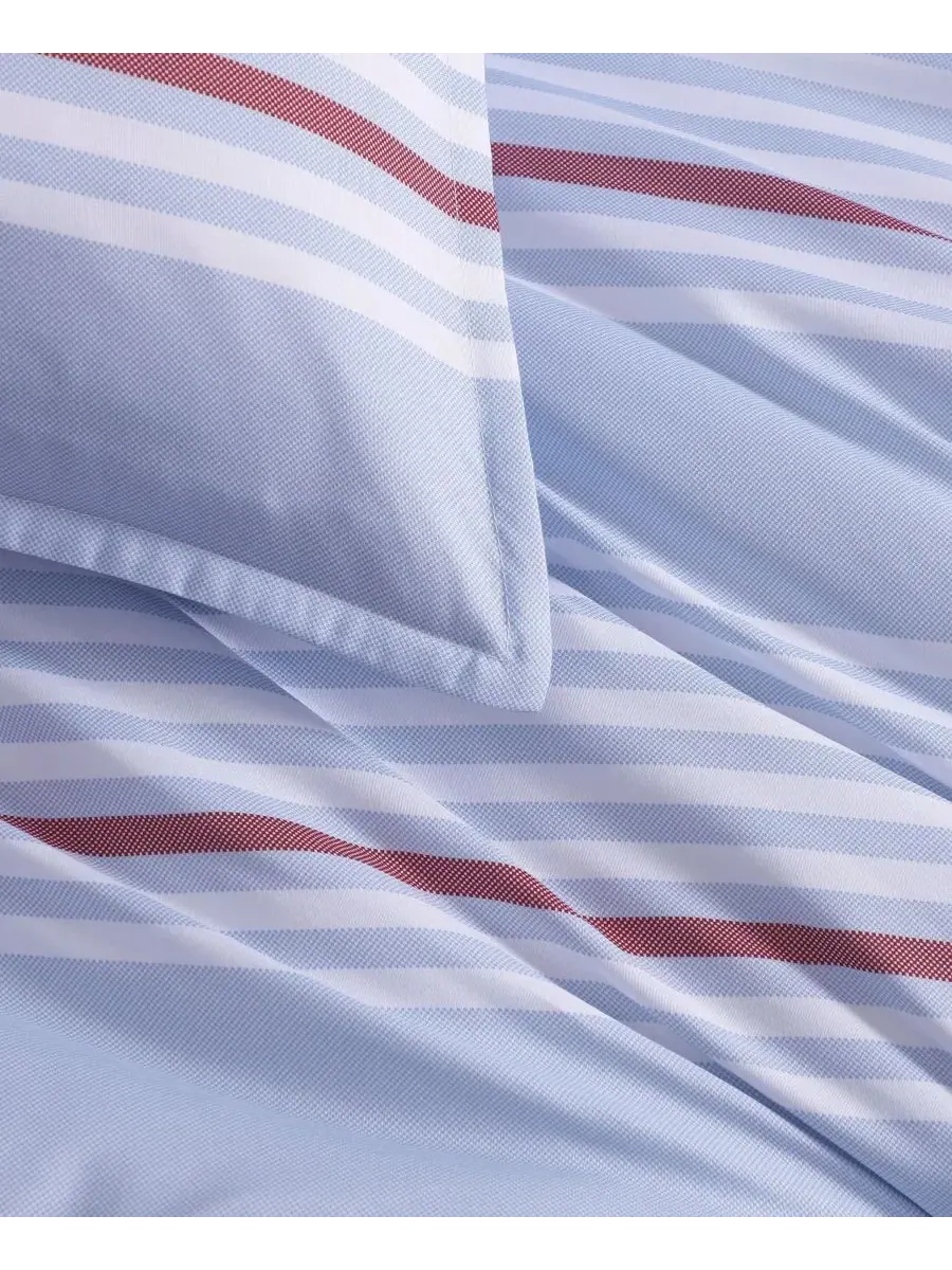 Комплект постельного белья 5 предметов Lido Stripe Tommy Hilfiger — изображение 5 из 8, светлый синий