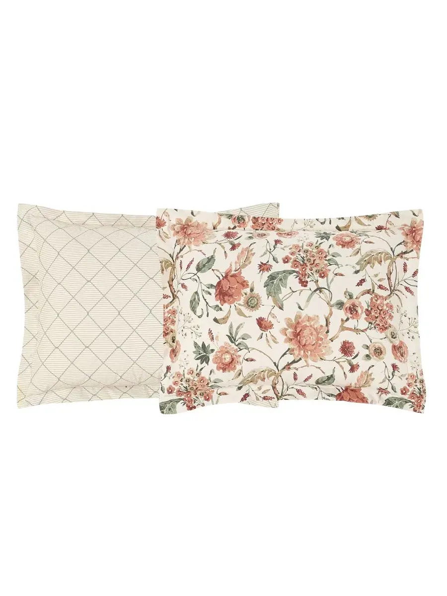 Комплект постельного белья Helena Floral Reversible Microfiber 8-Piece Comforter Sets, Sunham — изображение 6 из 8, красный
