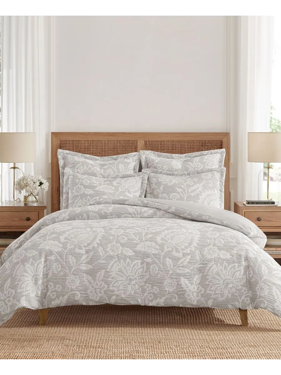 Комплект постельного белья Sarrah Textured из 3 предметов, размер Full/Queen Levtex — изображение 2 из 5, прозрачный