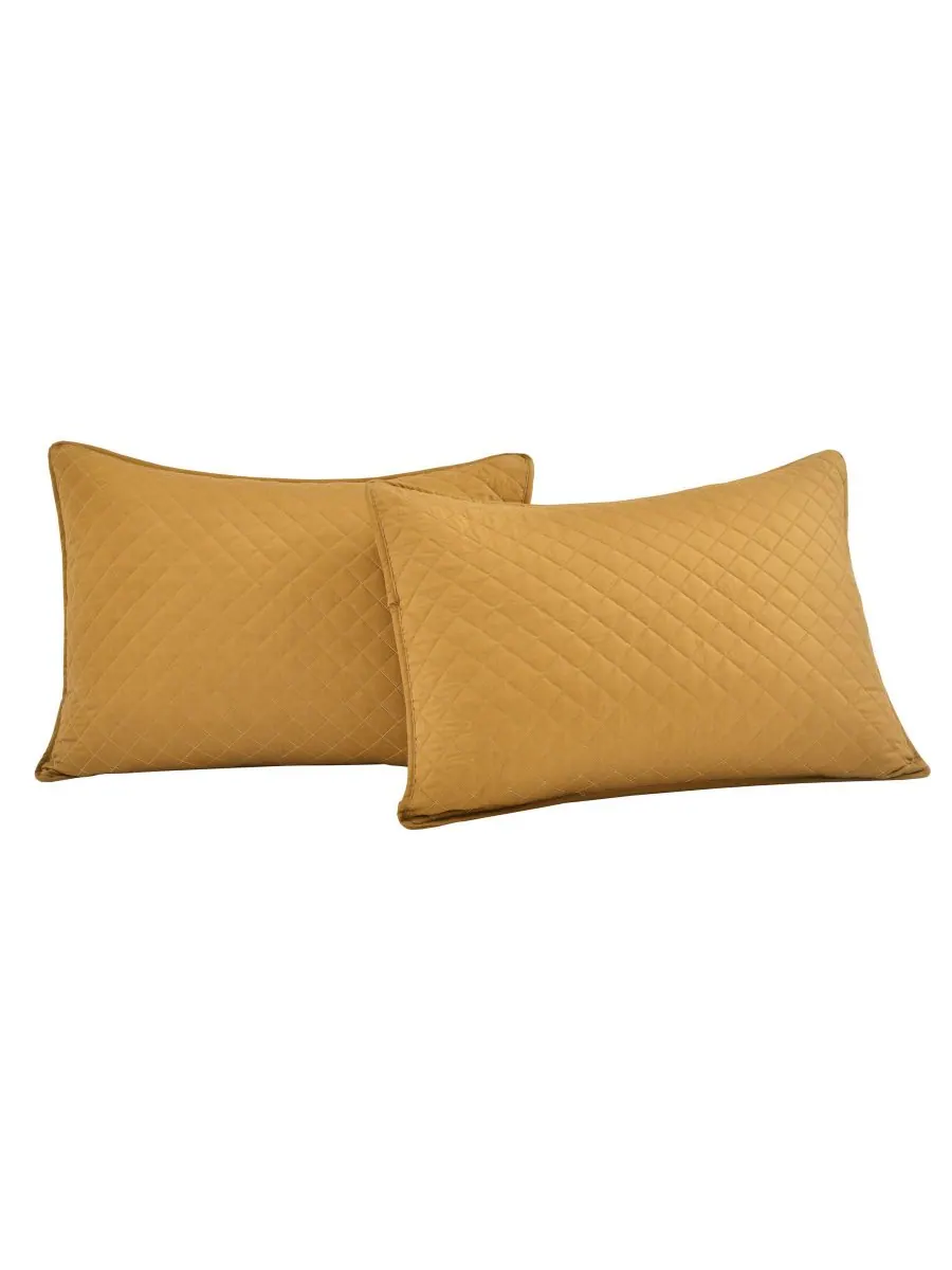Комплект постельного белья Ava Cotton из 3 предметов, размер Full/Queen Lush Decor — изображение 3 из 9, желтый