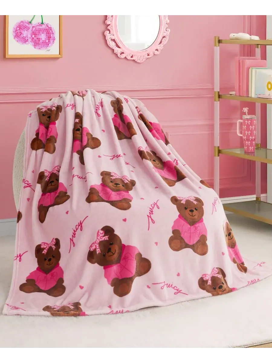 Детский плюшевый плед, 127 x 178 см Juicy Couture