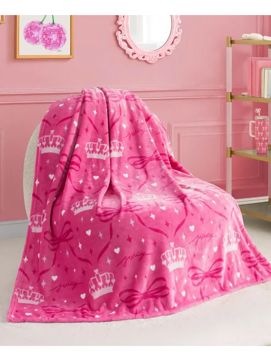 Детский плюшевый плед, 127 x 178 см Juicy Couture