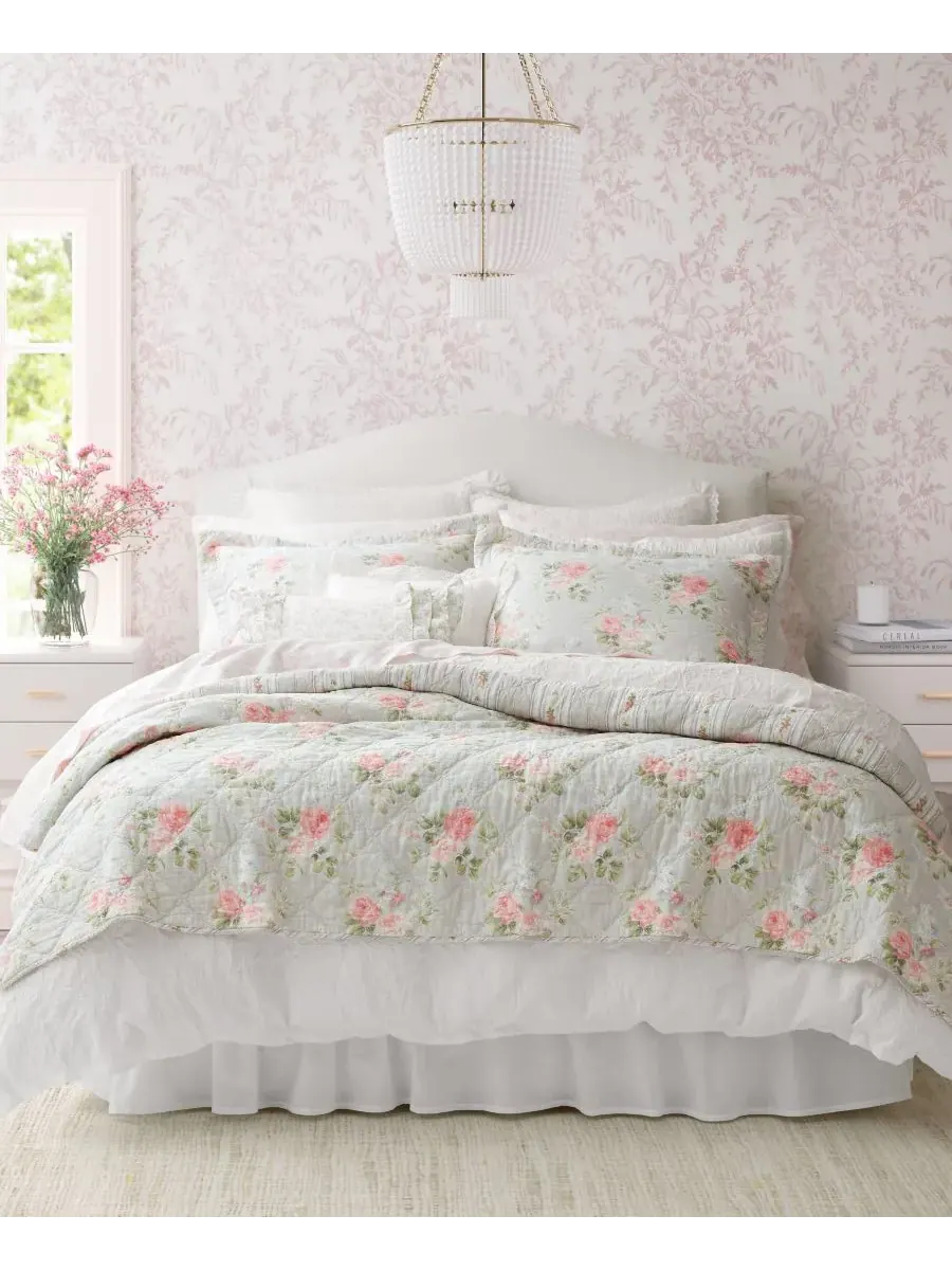Комплект постельного белья Melany Cotton, 3 предмета, двусторонний, размер Full/Queen Laura Ashley