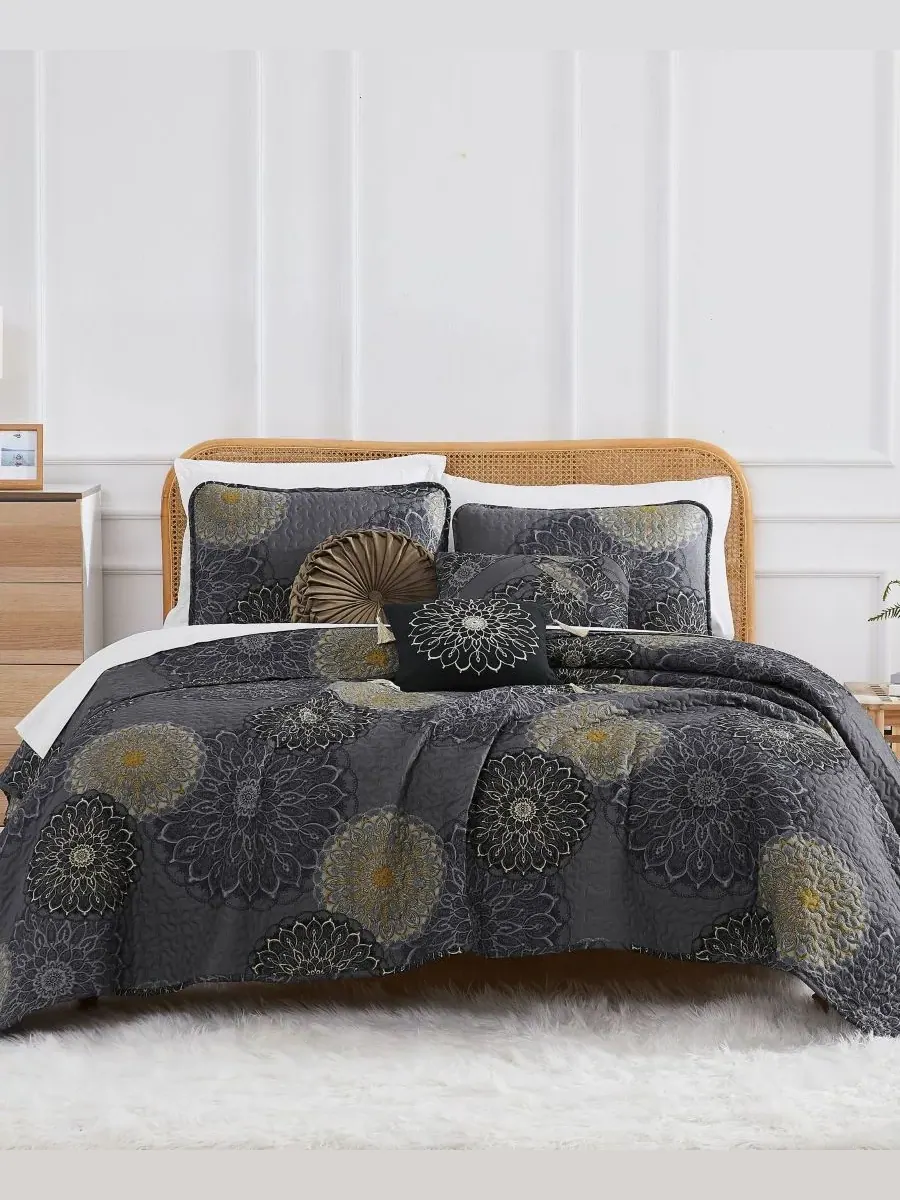 Комплект постельного белья Midnight Floral из 6 предметов, размер King/California King Southshore