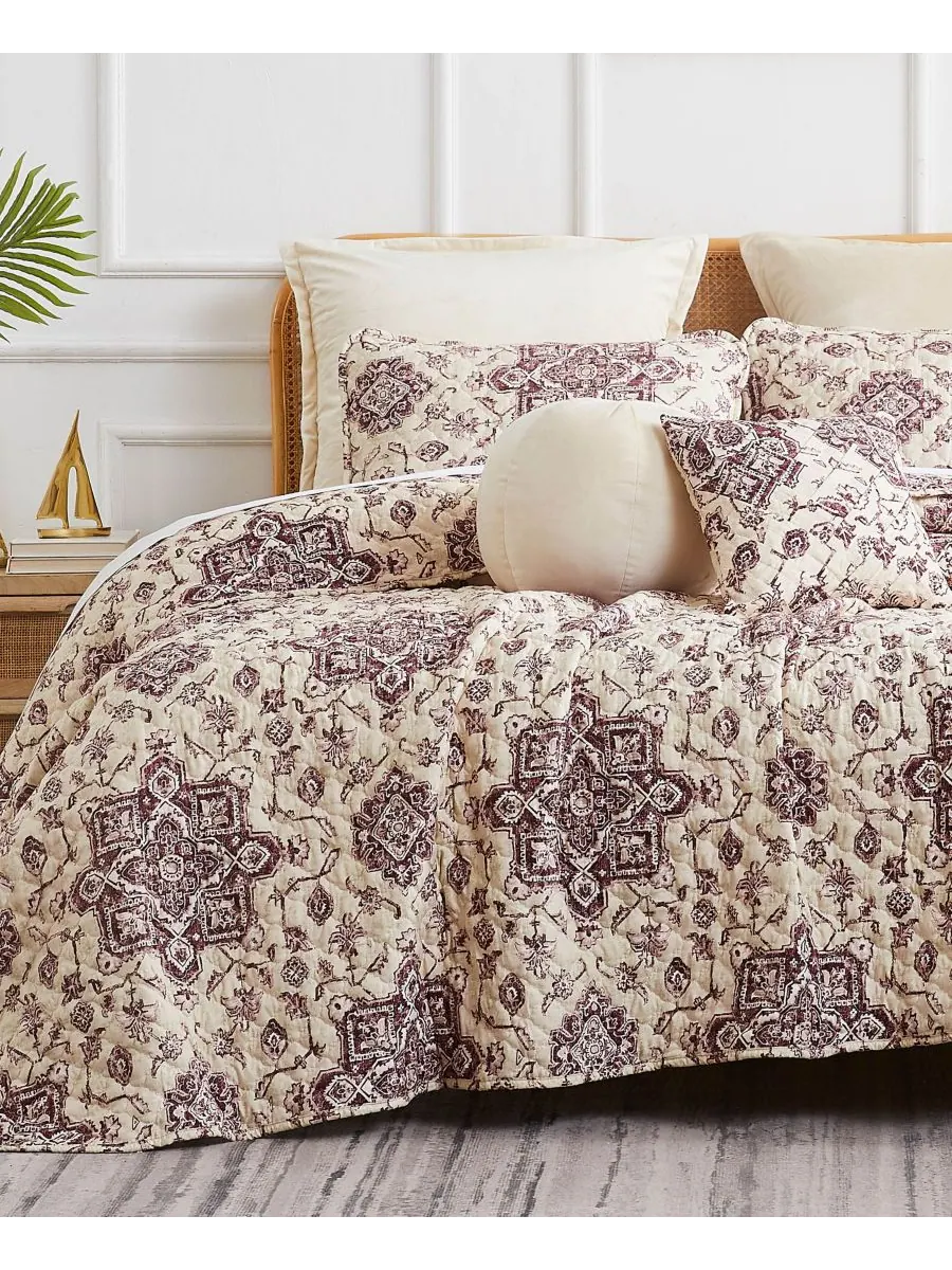 Комплект постельного белья Persia из 7 предметов, размер Full/Queen Southshore Fine Linens — изображение 3 из 4, фиолетовый