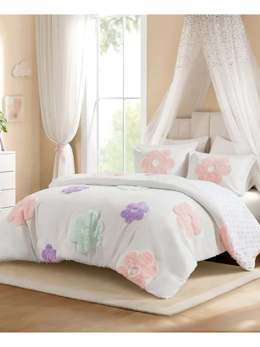 Комплект постельного белья Intelligent Design Gracie Floral, 3 предмета, двусторонний, размер — изображение 1 из 10