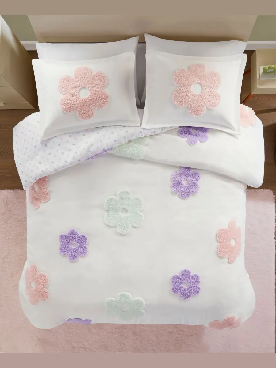 Комплект постельного белья Intelligent Design Gracie Floral, 3 предмета, двусторонний, размер — изображение 4 из 7