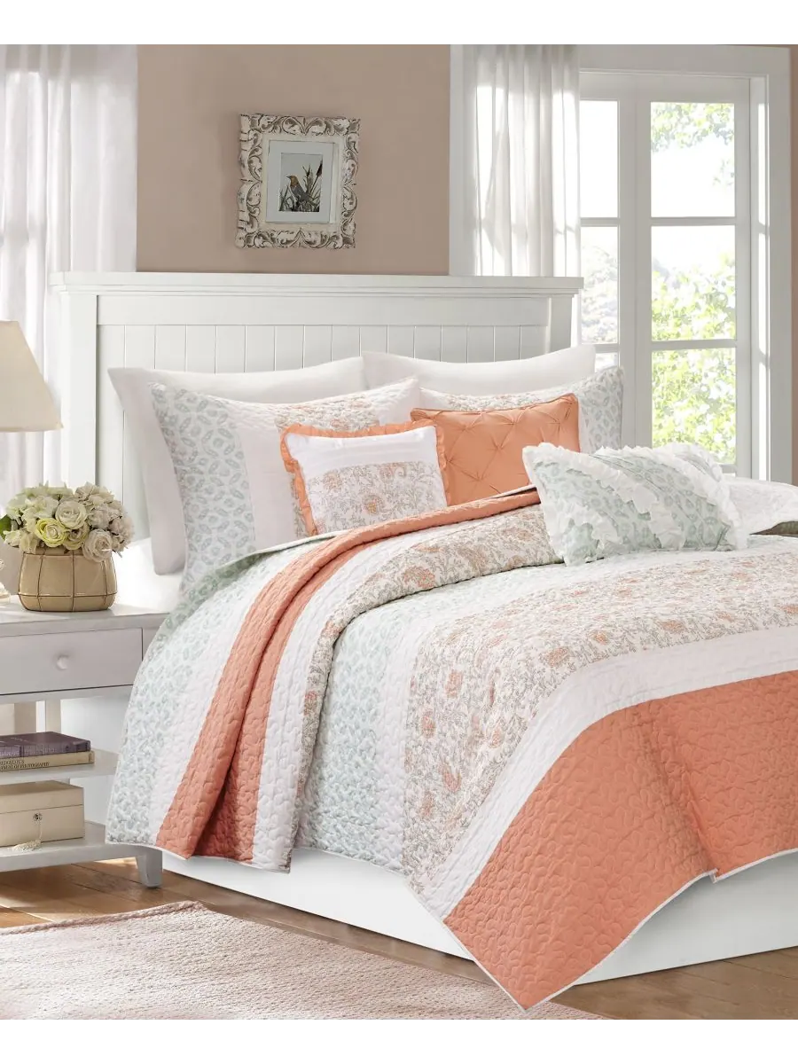 Комплект постельного белья dawn soft cotton percale, 6 предметов, размер full/queen. Madison Park — изображение 2 из 5