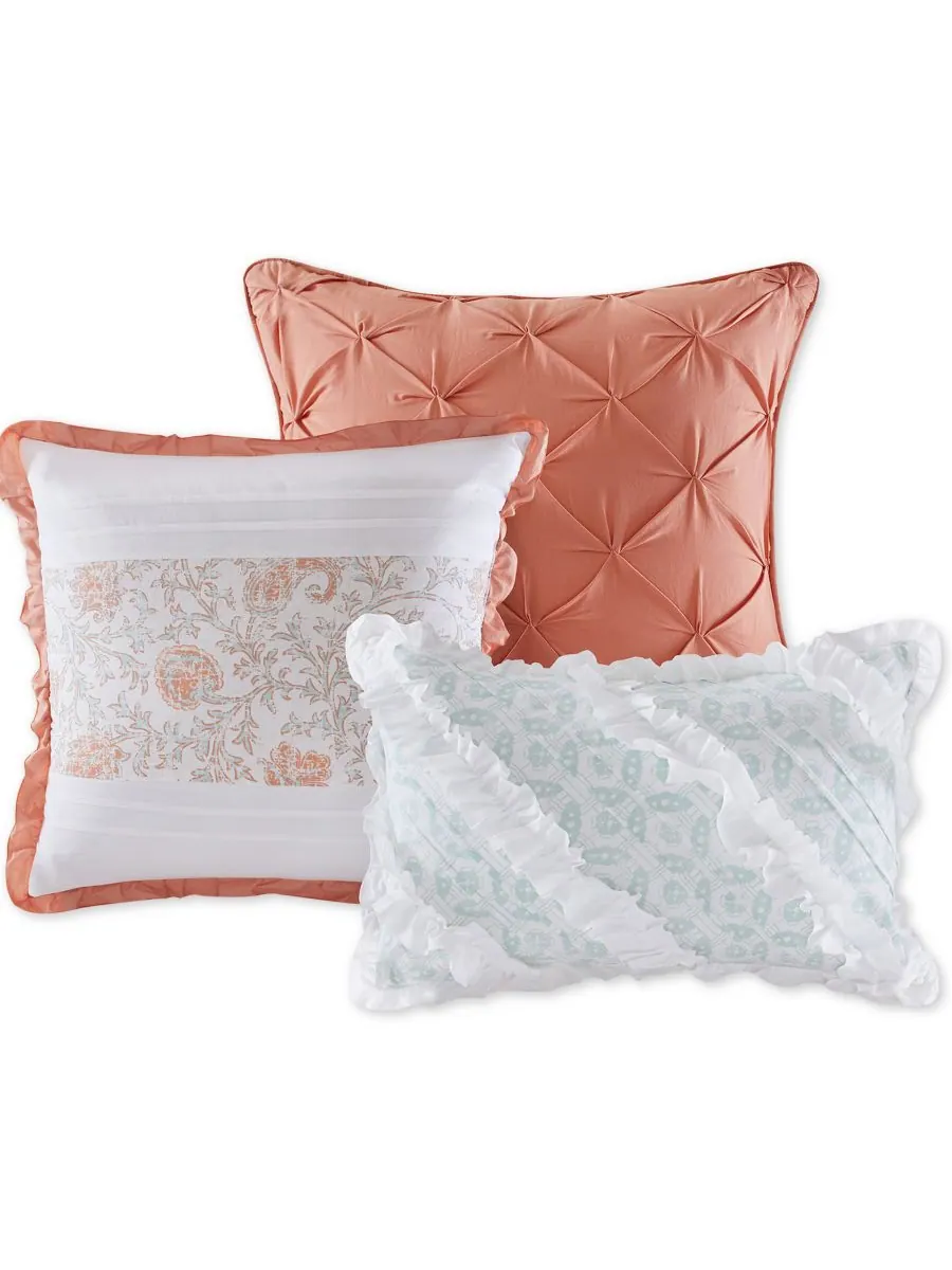 Комплект постельного белья dawn soft cotton percale, 6 предметов, размер full/queen. Madison Park — изображение 5 из 5