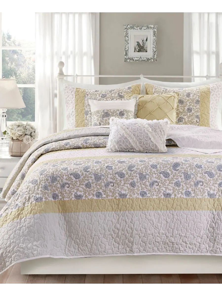 Комплект постельного белья dawn soft cotton percale, 6 предметов, размер full/queen. Madison Park — изображение 2 из 9