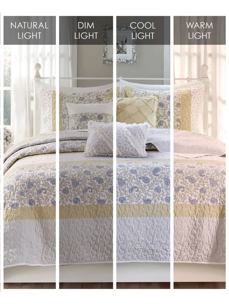 Комплект постельного белья dawn soft cotton percale, 6 предметов, размер full/queen. Madison Park — изображение 3 из 9