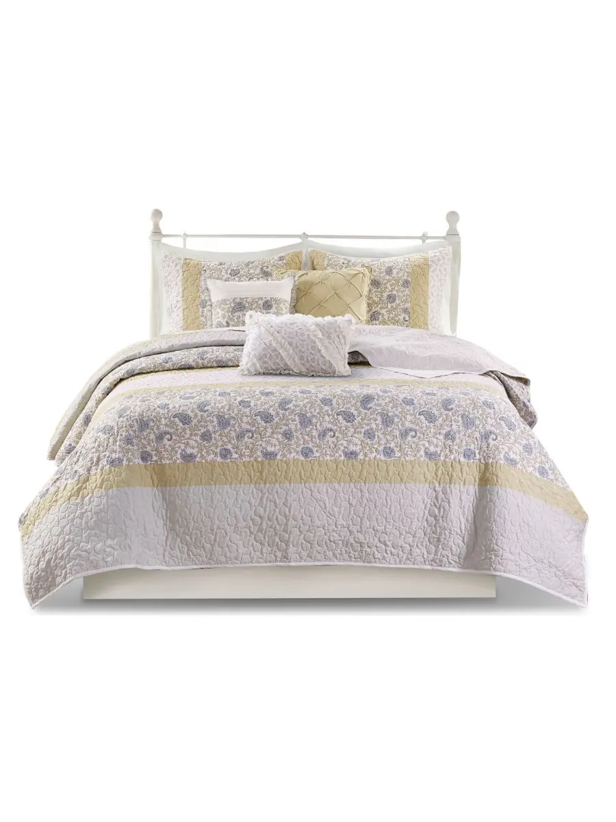 Комплект постельного белья dawn soft cotton percale, 6 предметов, размер full/queen. Madison Park — изображение 4 из 9