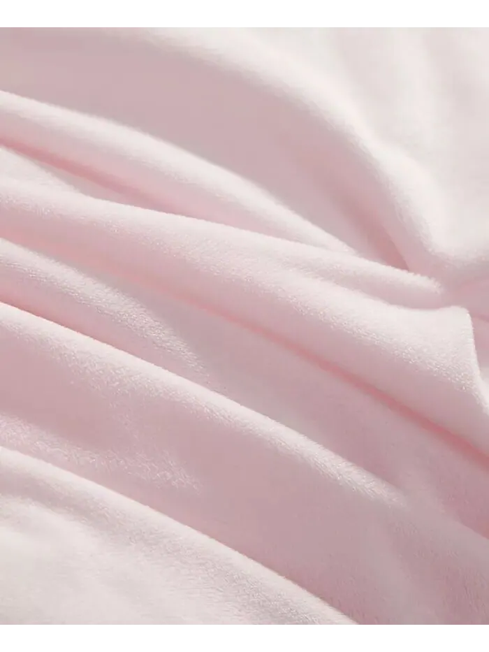Плюшевые складки Kiss, 2 шт. Комплект одеял, Twin/Twin XL Juicy Couture — изображение 3 из 5, розовый
