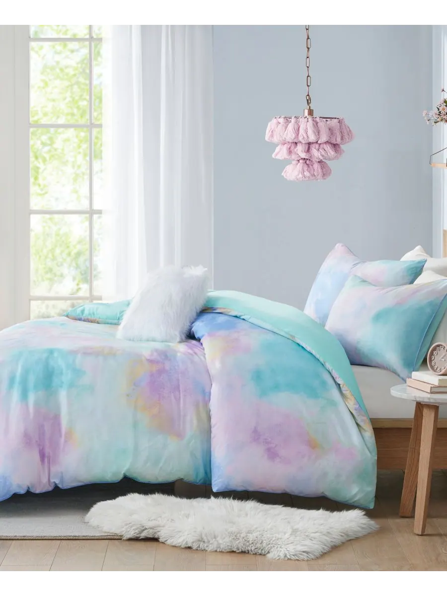 Комплект постельного белья Cassiopeia Watercolor Tie Dye, 4 предмета, размер King/California King — изображение 5 из 9